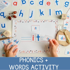Phonics Aktivitäten CVC Phonics Arbeitsblatt Kindergarten Phonics Aktivitäten Lehrer Ressourcen für Klassenzimmer Printable Homeschool EYFS Vorschule