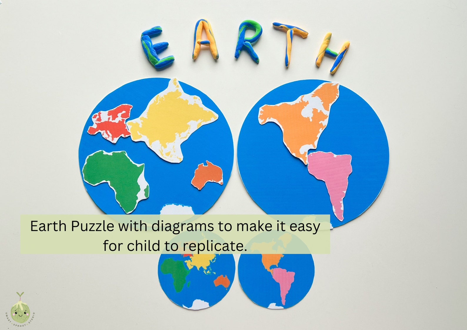 Printable Earth and Continents Montessori Unit Study for Kids