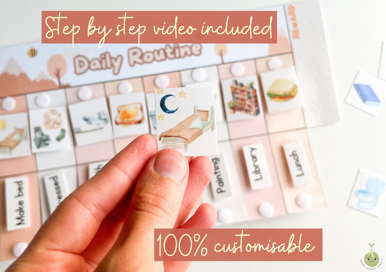 Flip Chart for Toddlers Routine Chart for Kids Chore Chart for Etsy