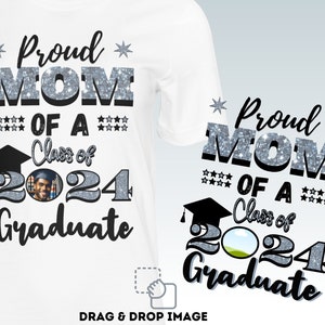 Absolventen-Gruppen-Shirts – individuelle Gruppen-Shirts für den Abschluss, personalisiertes Absolventen-Shirt, Familien-Absolventen-Shirts, stolzer Absolvent 2024. Absolventen-Geschenk