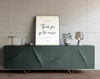 ABBA quote - digital poster -thank you for the music -