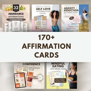 Positive Affirmation Card For Mindful Eating Anxiety Affirmation Card Printable Money Abundance Affirmation Self Love Confidence Affirmation