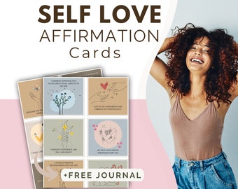 Affirmationskarte Selbstliebe Affirmation für Mental Wellness Karte Frauen ausdruckbar Affirmation für Achtsamkeit Karte Digitaldrucke