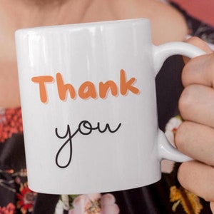 Mug merci, cadeau mug, cadeau de remerciement, cadeau maman, cadeau enseignant, cadeau ami, cadeau papa, cadeau collègue ou bestie de travail, cadeau médecin.
