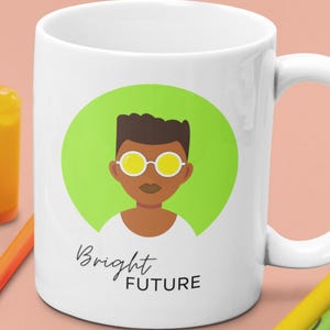 Bright Future Mug Gift, Exam Gift, Graduation Gift, New Job Gift, Positive, Empowering Gift, Congratulations, Inspiring, School, University