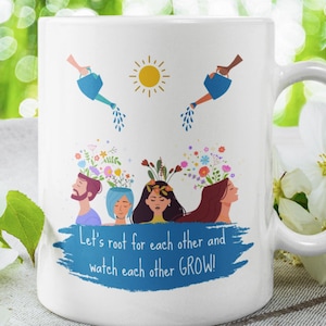 Caneca "Vamos torcer uns pelos outros" para apoio da equipe, presente para mentores da equipe, motivador, solidário, incentiva a gentileza, fortalece a cultura da equipe e faz a equipe crescer!