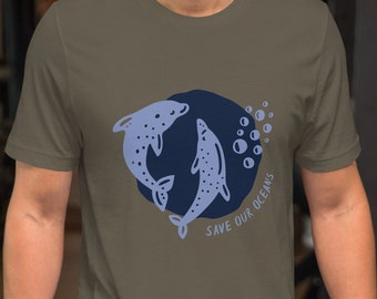 Gift for Fish Lover, Save Our Ocean, Unisex t-shirt, Save Water, Save Environment, Gift for environment lover.