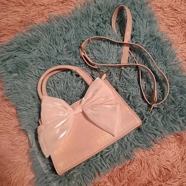 Pochette sac à main pour femme Sacs à main Bowknot Couqutte Sacs à bandoulière esthétiques Petits sacs messager fantaisie pour elle Idées cadeaux