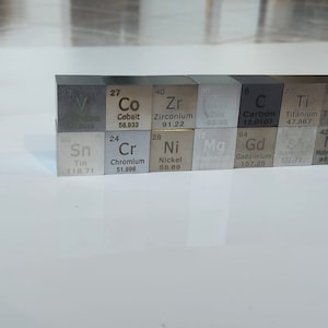 Cube made of pure metal elements 10mm, 25.4mm, 38.1mm