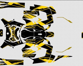 WD Flame Graphic Decal Kit – For Can-Am Ryker Non-Rally 2019-24 & Rally 2019-21