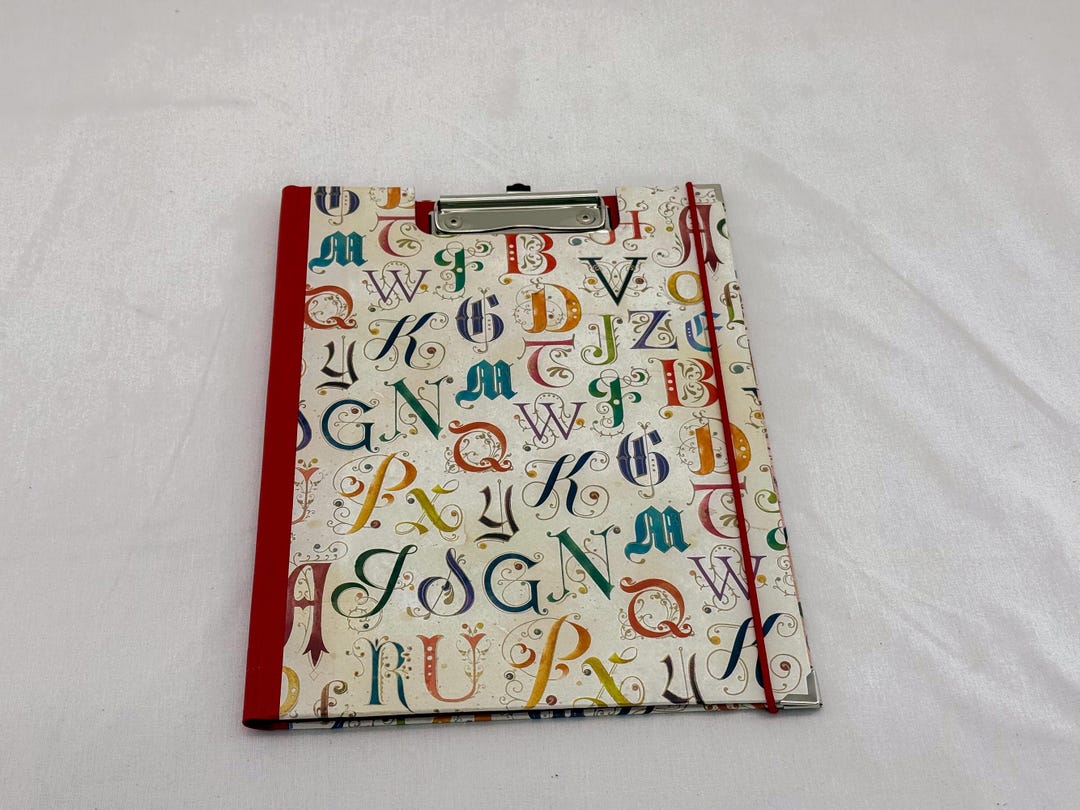 Personalisierbare Klemm-Mappe, Klemmmappe in 2 Größen ABC - Etsy.de