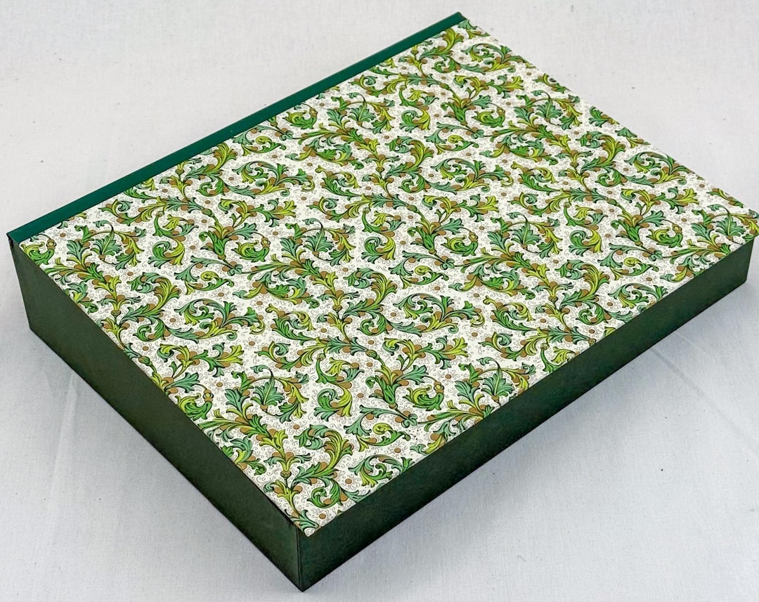 Slanted Color Box Personalized Box in Decorative Slanted Shape in Many Sizes FLO GREEN - Etsy