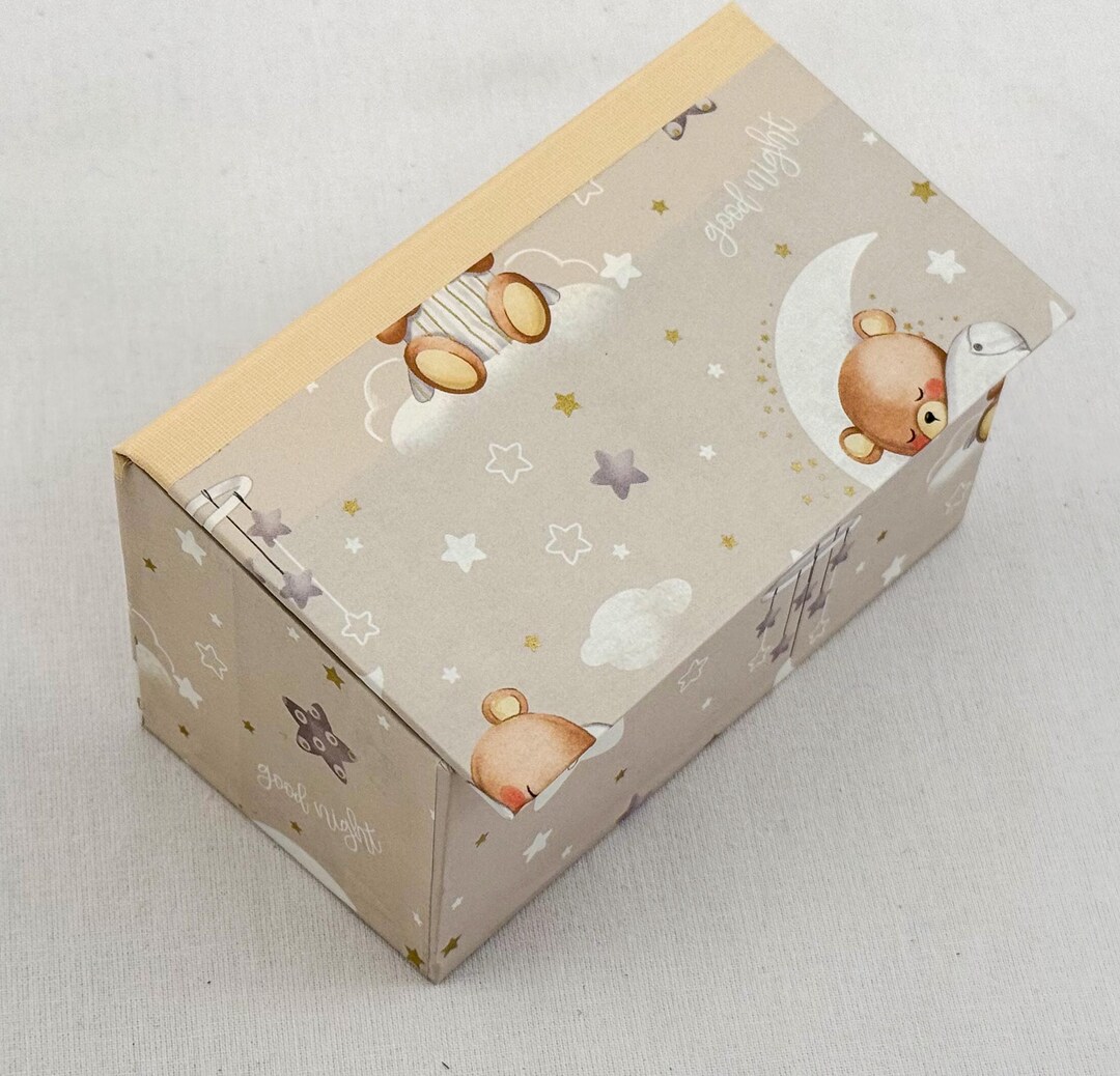 Slanted Color Box Personalized Box in Decorative Slanted Shape in Many Sizes BEAR - Etsy