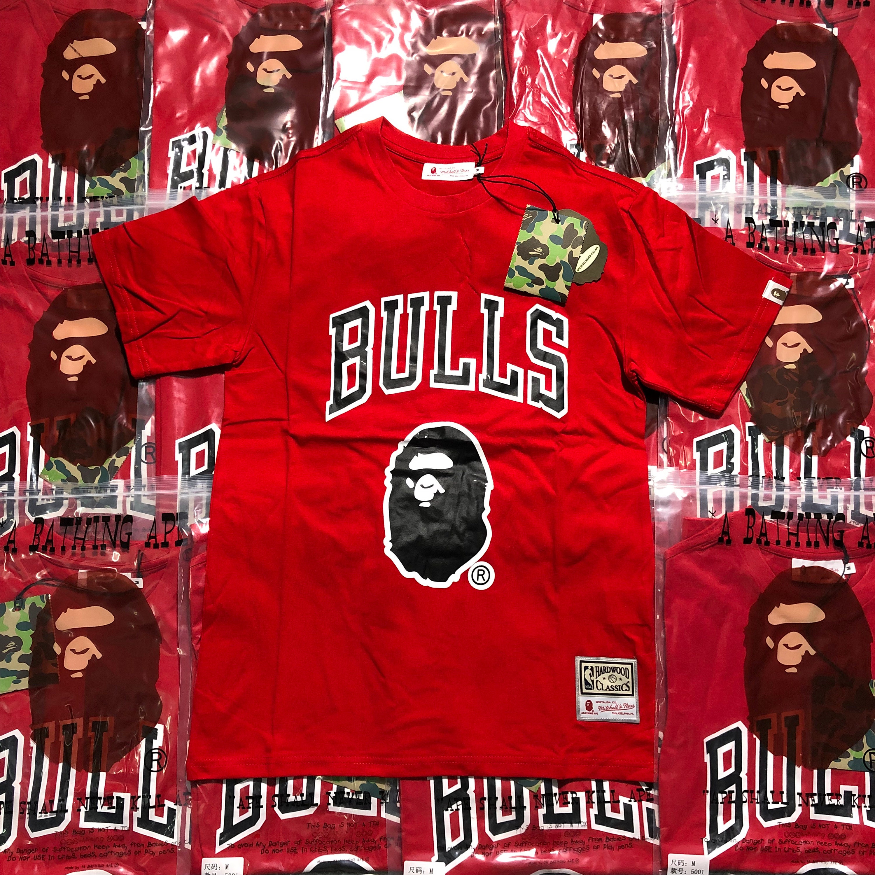 Bape, Shirts, Authentic A Bathing Ape Chicago Bulls Jersey