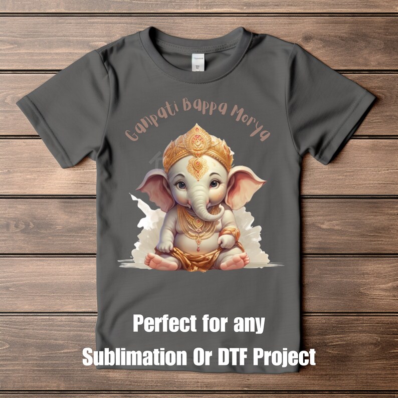Lord Ganesha, Ganpati Bappa Morya Digital Download Religious T-shirt ...