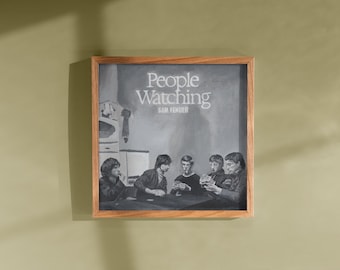 People Watching Sam Fender Art Print - Music Illustration, Album Cover, Indie