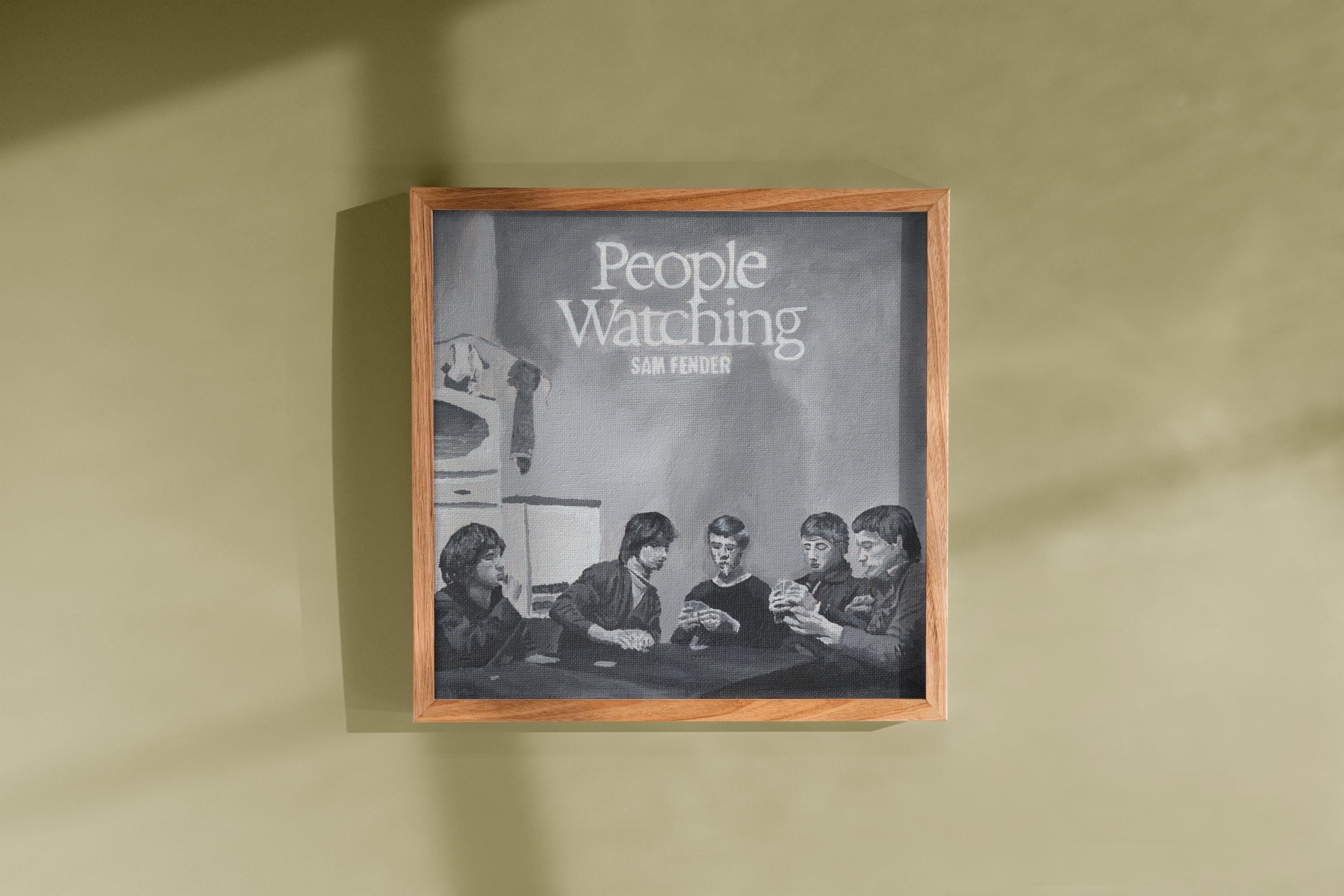 People Watching Poster - Etsy