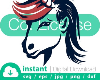 Svg MAGA Unicorn mod. 3, Trump Unicorn SVG, Riot Unicorn Svg, Unicorn President Face SVG - For Cricut and Silhouette T-shirt Design