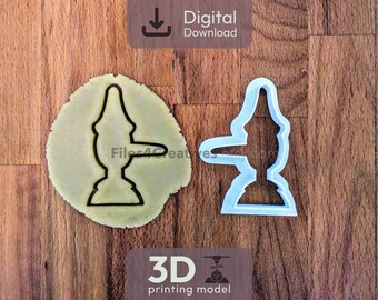 Pinocchio Cookie Cutter 3D STL File – Digital Download for 3D Printing – Fairy Tale Biscuit Cutter – 6.5x8.9 cm