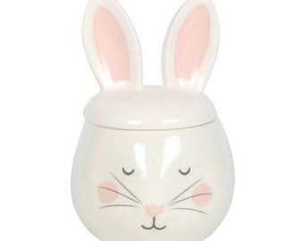 Easter / Spring Bunny Rabbit Face Shaped Fragrance Oil Burner & Scented Wax Melt Warmer