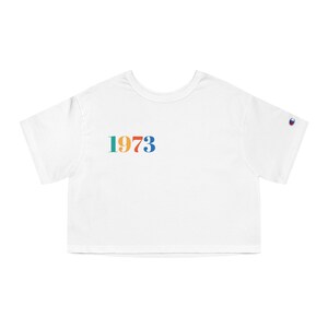 1973 Roe v. Wade  Pro Choice Champion Women&#39;s Heritage Cropped T-Shirt