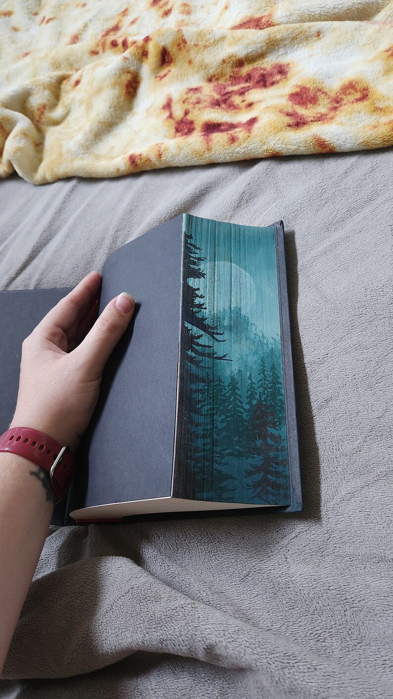 Made to Ordercustom Hand Painted Book Edges and Covers Etsy