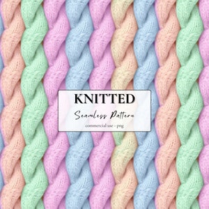 Knitted Seamless Pattern | PNG | Commercial Use Sublimation Digital Print Pattern Wallpaper Repeatable Pattern