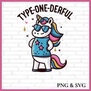 Typ-eins-derful SVG & PNG | Diabetes SVG Diabetes Bewusstsein Sublimation Typ Eins Diabetes Krieger Aufkleber Digitaler Download