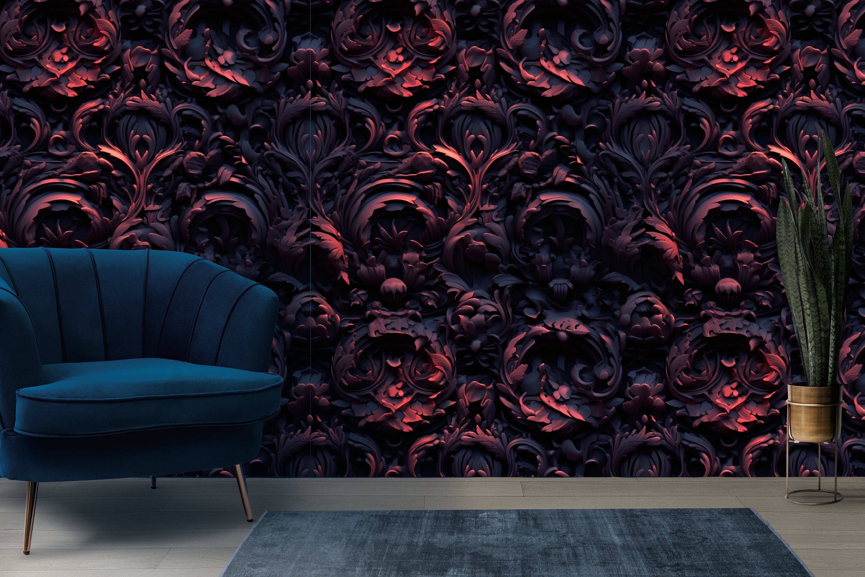 Dark Fantasy I Seamless Pattern - PNG Digital Download Seamless Texture ...