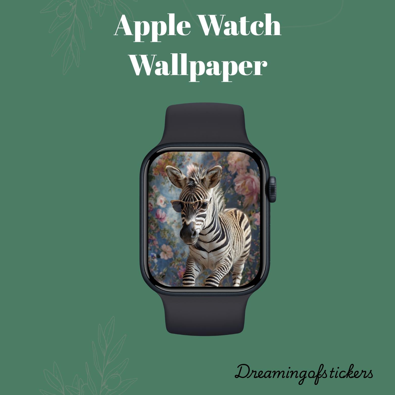 Funny Zebra Smartwatch Face, Cool anima Watch Background, Stylish Safari Digital Download, Animal inspired Smartwatch, Digital download
