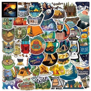 Hiking Scrapbook Stickers