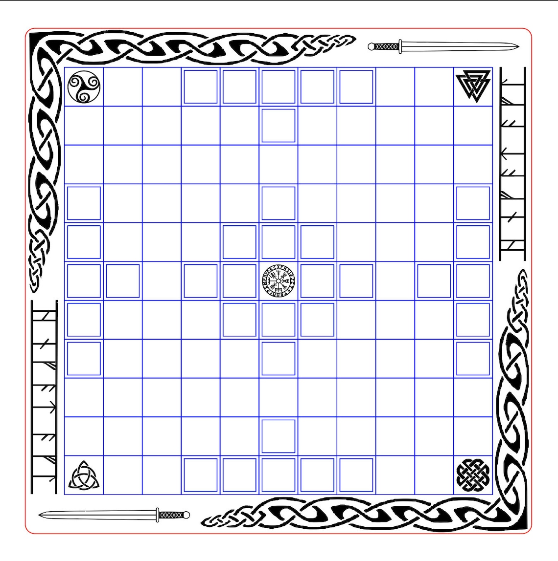 Hnefatafl Board Game File - Etsy UK