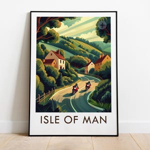Isle of Man, Vintage-Stil Reise-Druck, Wand-Kunst, Wohnkultur, Wandbehang, Kunstliebhaber, Geschenk-Dekor