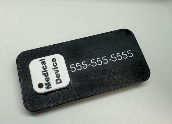 Custom OmniPod 5 PDM AirTag / Tile Case / Samsung SmartTag 2 / Atuvos - Add a Name or Phone Number!