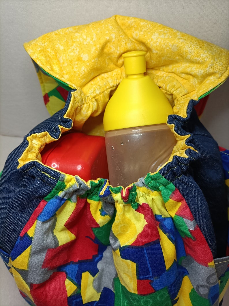 Bloques de construcción de la cintura elástica de la mochila de los niños del jardín de infantes de KiTa coloridos imagen 5