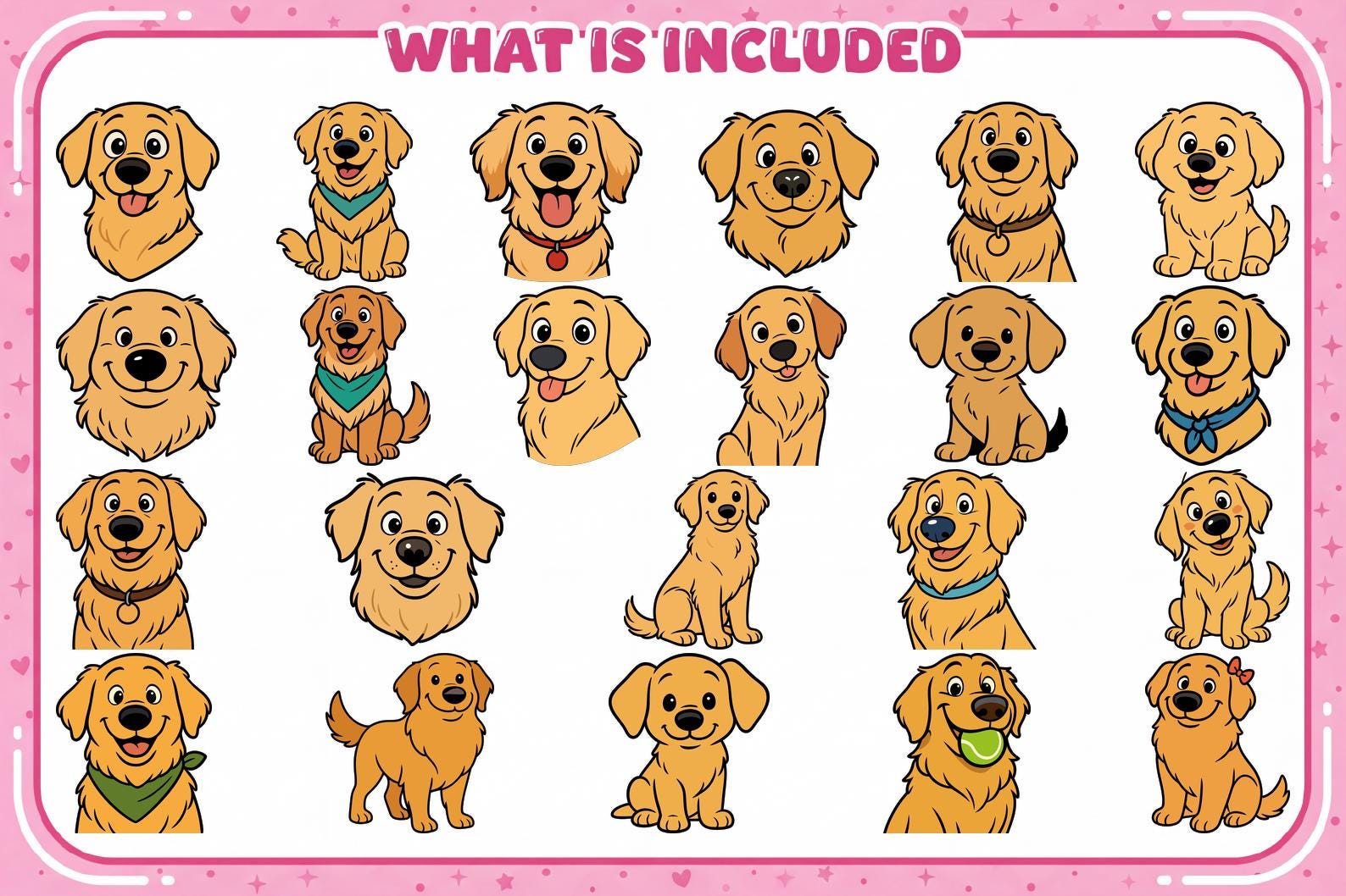 Golden Retriever SVG Bundle, Dog Svg, Puppy Svg, Dog Lover Svg, Pet Svg ...
