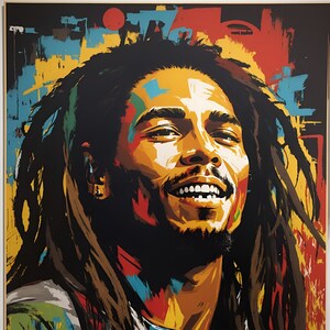 Bob Marley Graffiti - Impression numérique