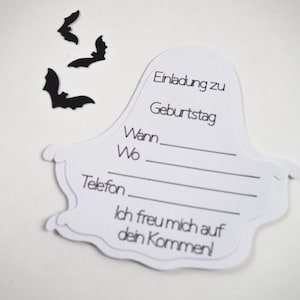 Conjunto de convites fantasma para você mesmo criar