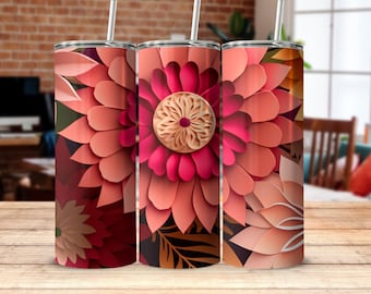Beker met bloemen, beker met kleurrijke bloemen, levendige beker, beker met bloemenkunst, beker met bloeiende bloemen, cadeau voor haar