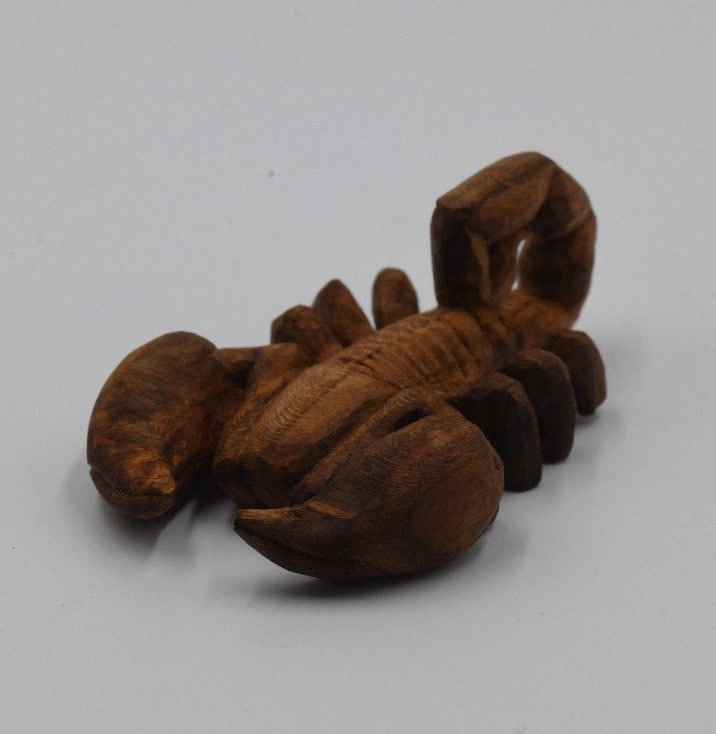 Skorpion Aus Holz alpiscorpius Gamma Etsy