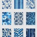 Blue Printable Pattern Pages // 25 Vintage Inspired Print at Home ...