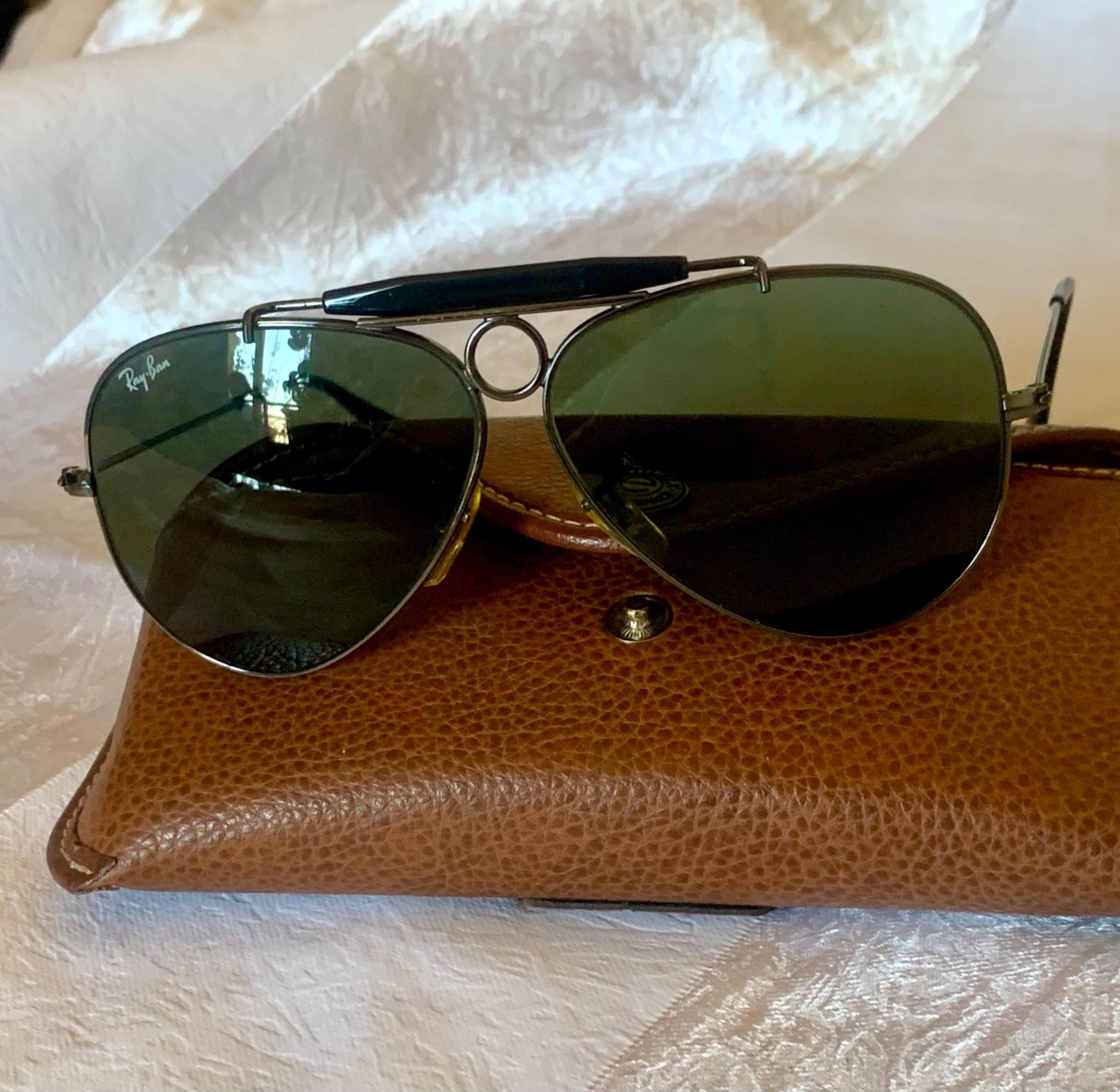 Rare Ray-Ban Shooter Aviator Sunglasses Vintage B&L RAY BAN 1/30 10K GO Sunglasses Shooter Aviator  main image 4