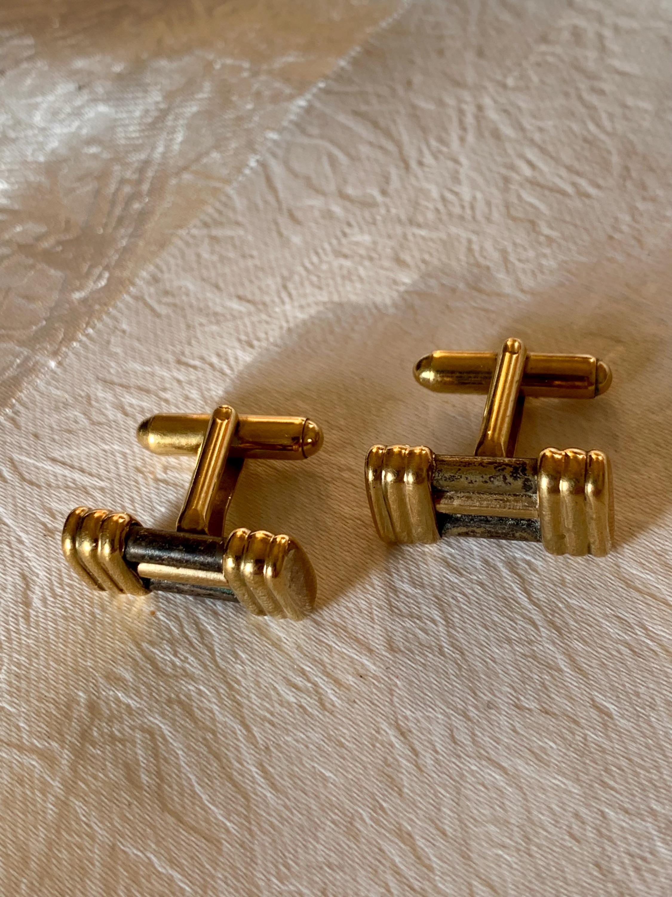 Tiffany and Co. Boutons de manchette en argent sterling pour hommes En