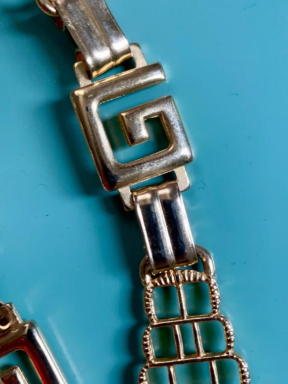 Vintage Gucci Gold-tone Metal Belt – Stylized G Links, 1970s 