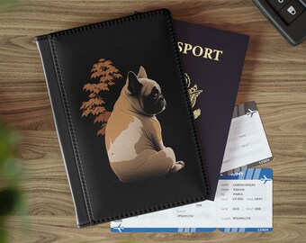 Adorable French Bulldog Travel Passport Holder Gift