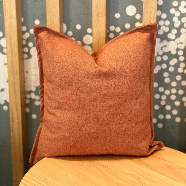 Burnt Orange Pillow Etsy