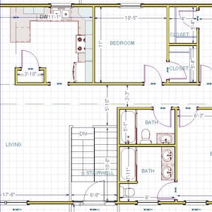 House Plan - PDF, 1.5 Stories, Split Level, 3 BR, 3BATH, 2016 SF - PL1709