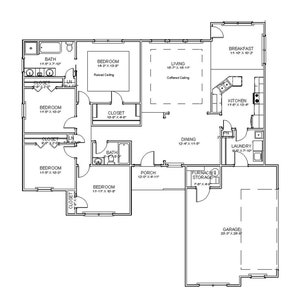 House Plan - PDF, 1 Stories, 3BR, 2BATH, 1824 SF - PL1605