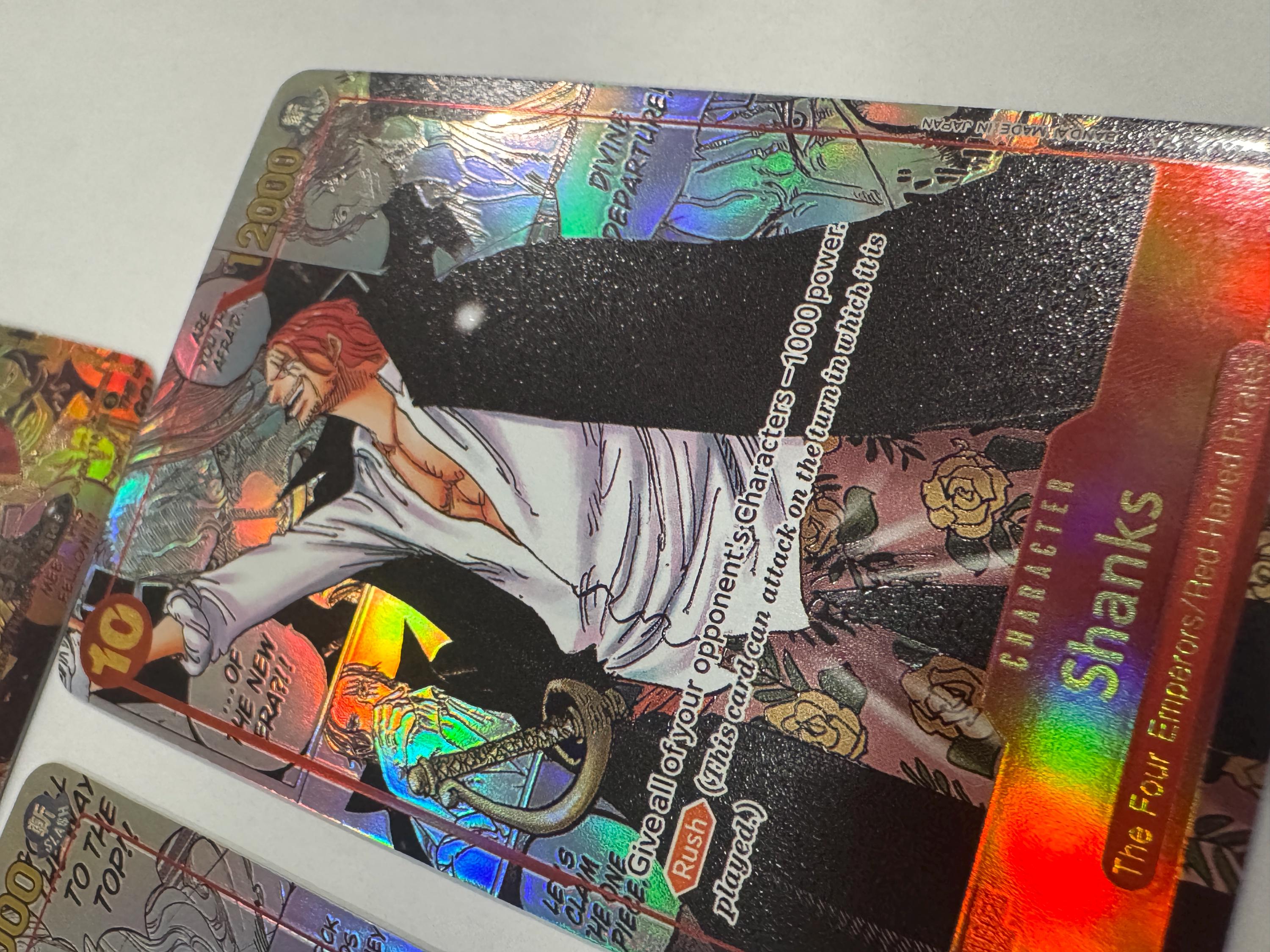 One Piece Holo Textured Manga Cards: Pirate Legends Anime Replica