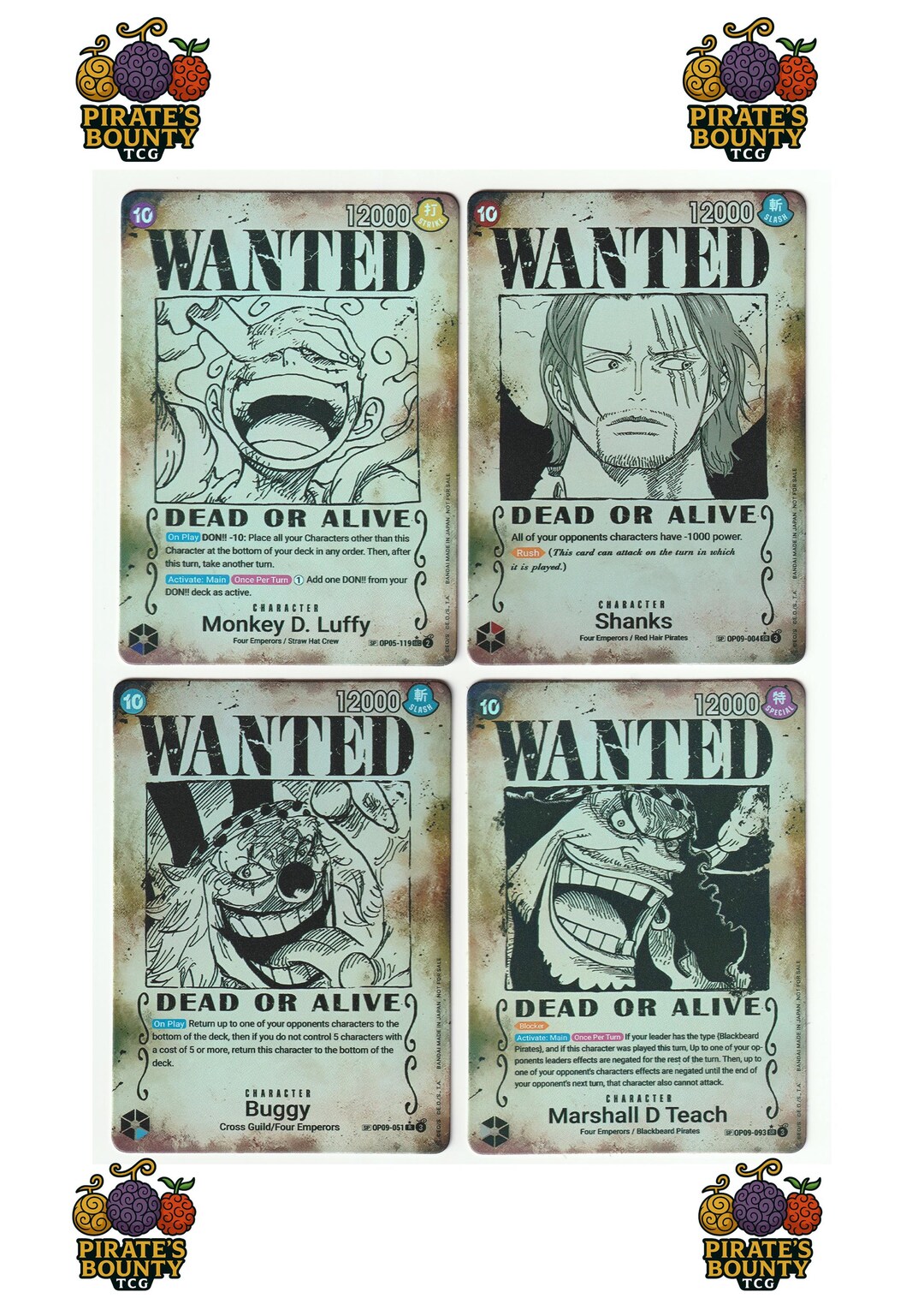 The Four Emperors Wanted Poster Set - Etsy